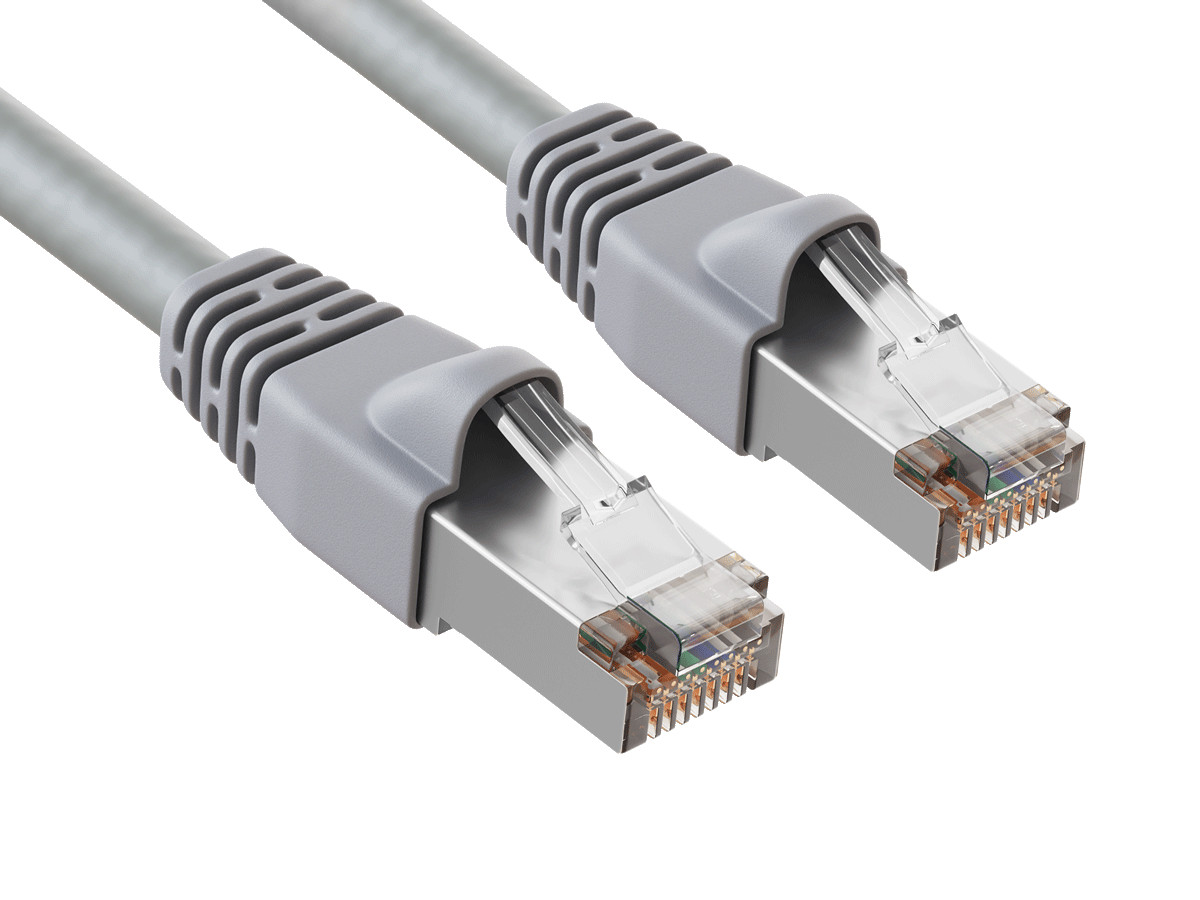 100ft Cat6 Shielded Ethernet Network Patch Cable STP Snagless 24AWG Bare Copp...