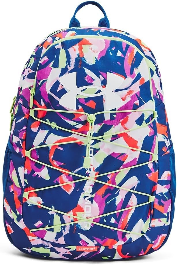 Under Armour Hustle Sport Backpack Tech Blue Water Resistant Laptop Bag NEW NWT