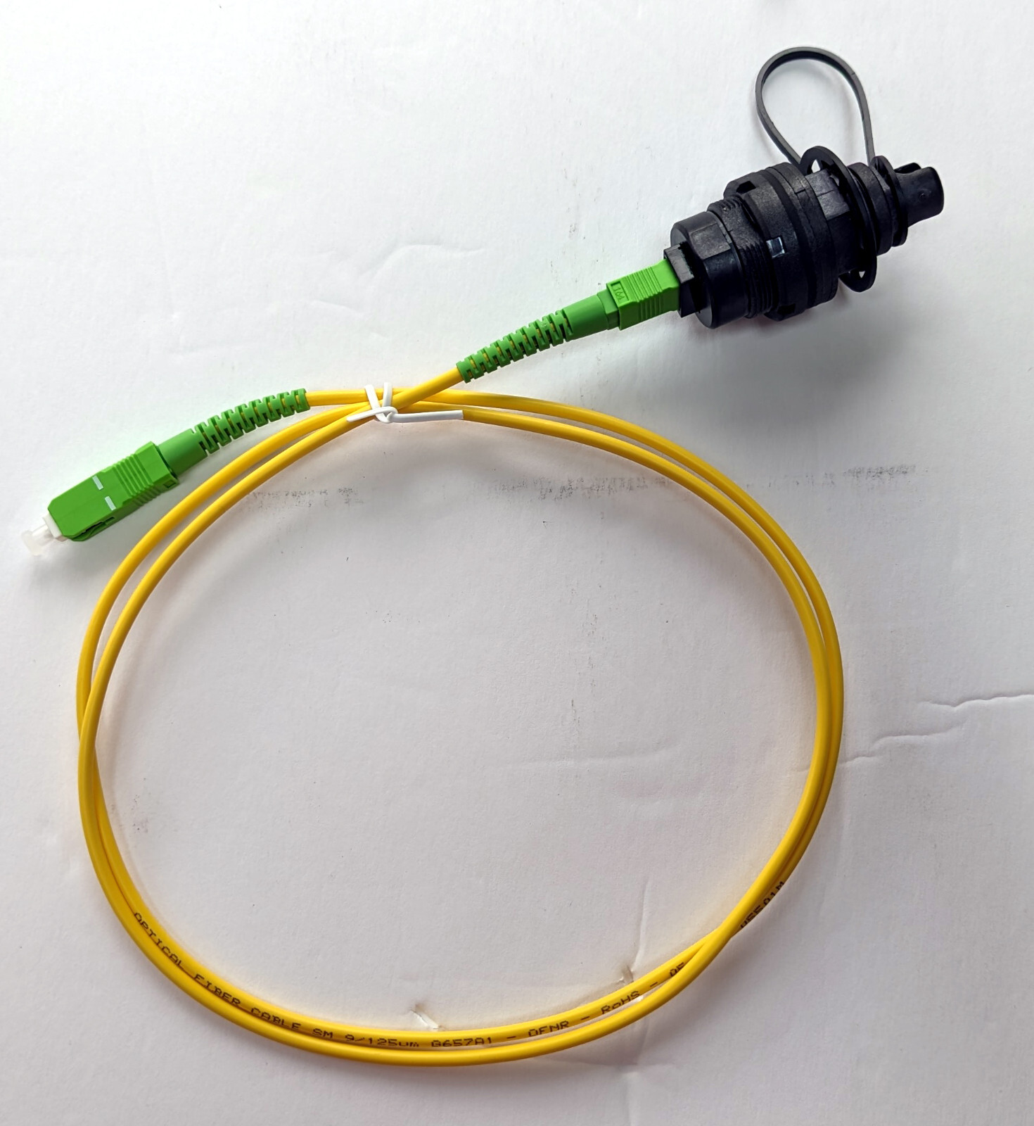 OptiTap/HMFOC Hardened Female Connector to SC/APC Test Jumper Singlemode 1 meter