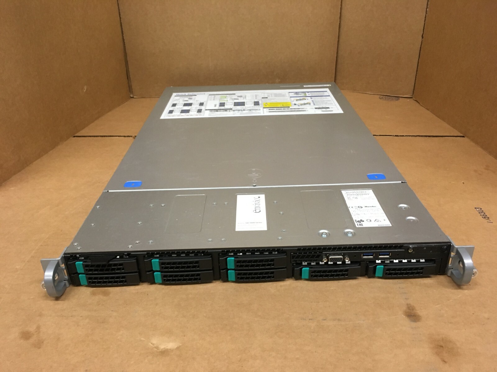 Intel R1208WT2GSR Server System Barebone PBA G15234-350 Intel S6g Quad Port 1gb 