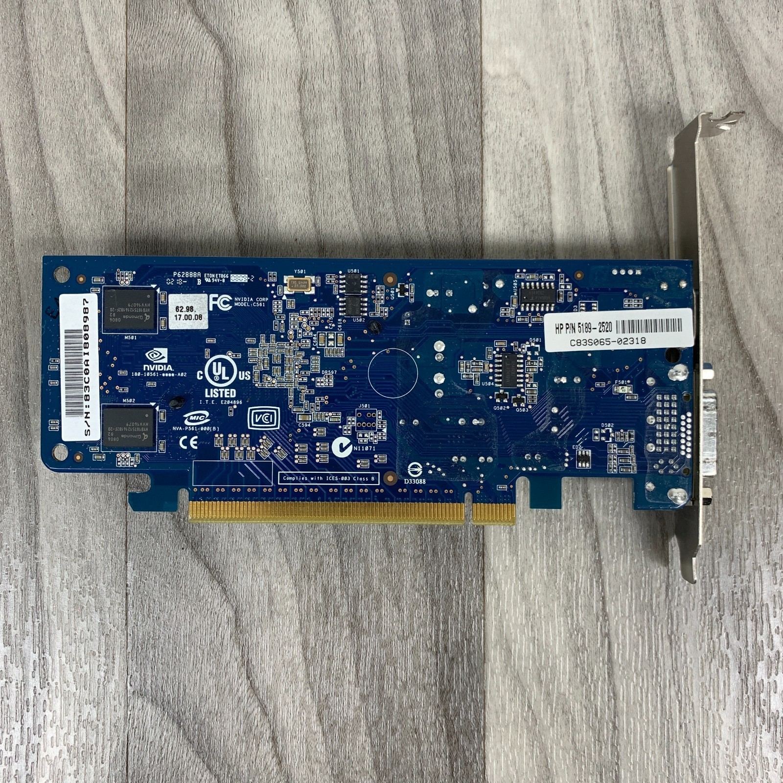 HP Nvidia GeForce 9300GE 256MB 466851-001 Video Graphics Card