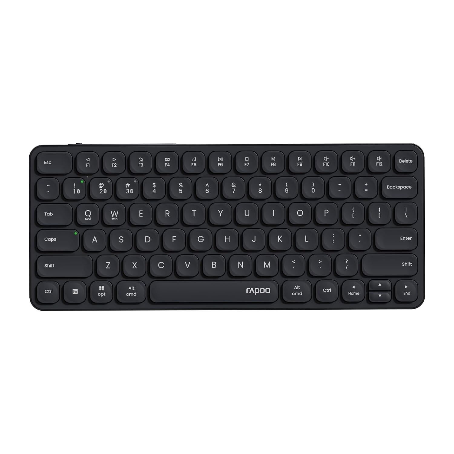 Rapoo E9050L Bluetooth Wireless Keyboard - Multi-Device, Rechargeable, Black