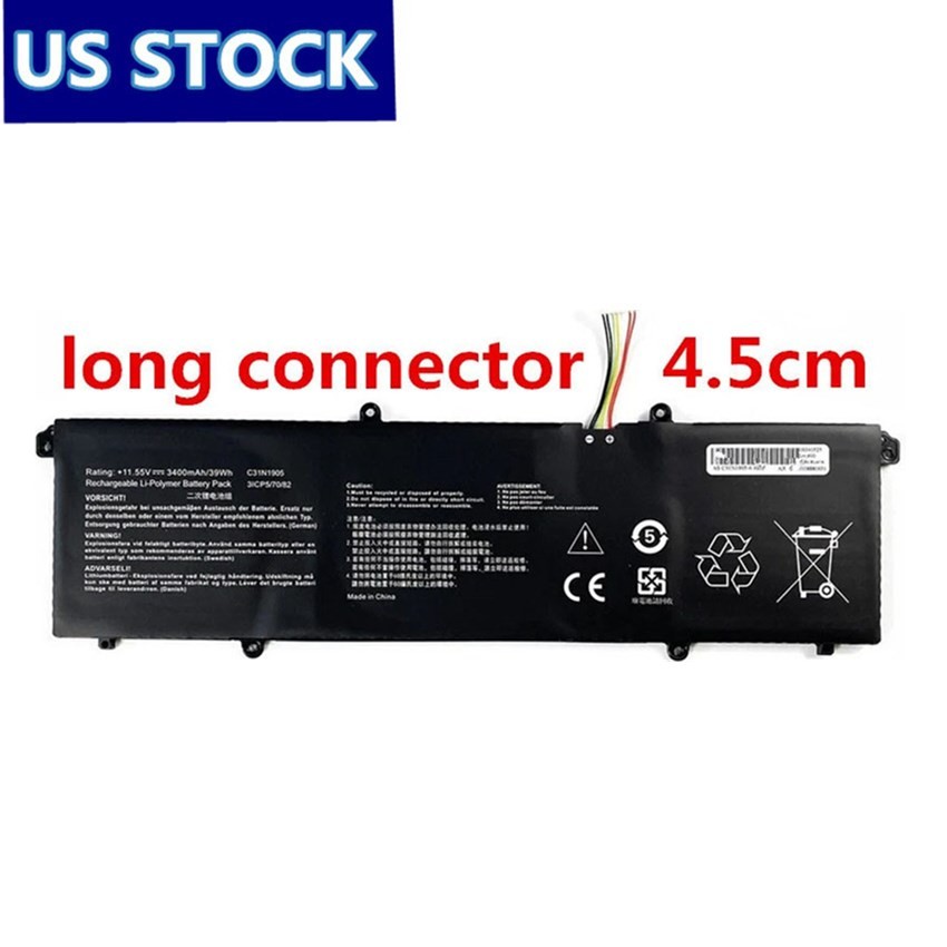 Laptop Battery for Asus K1703Z Replacement Battery 11.55V 50Wh C31N1905