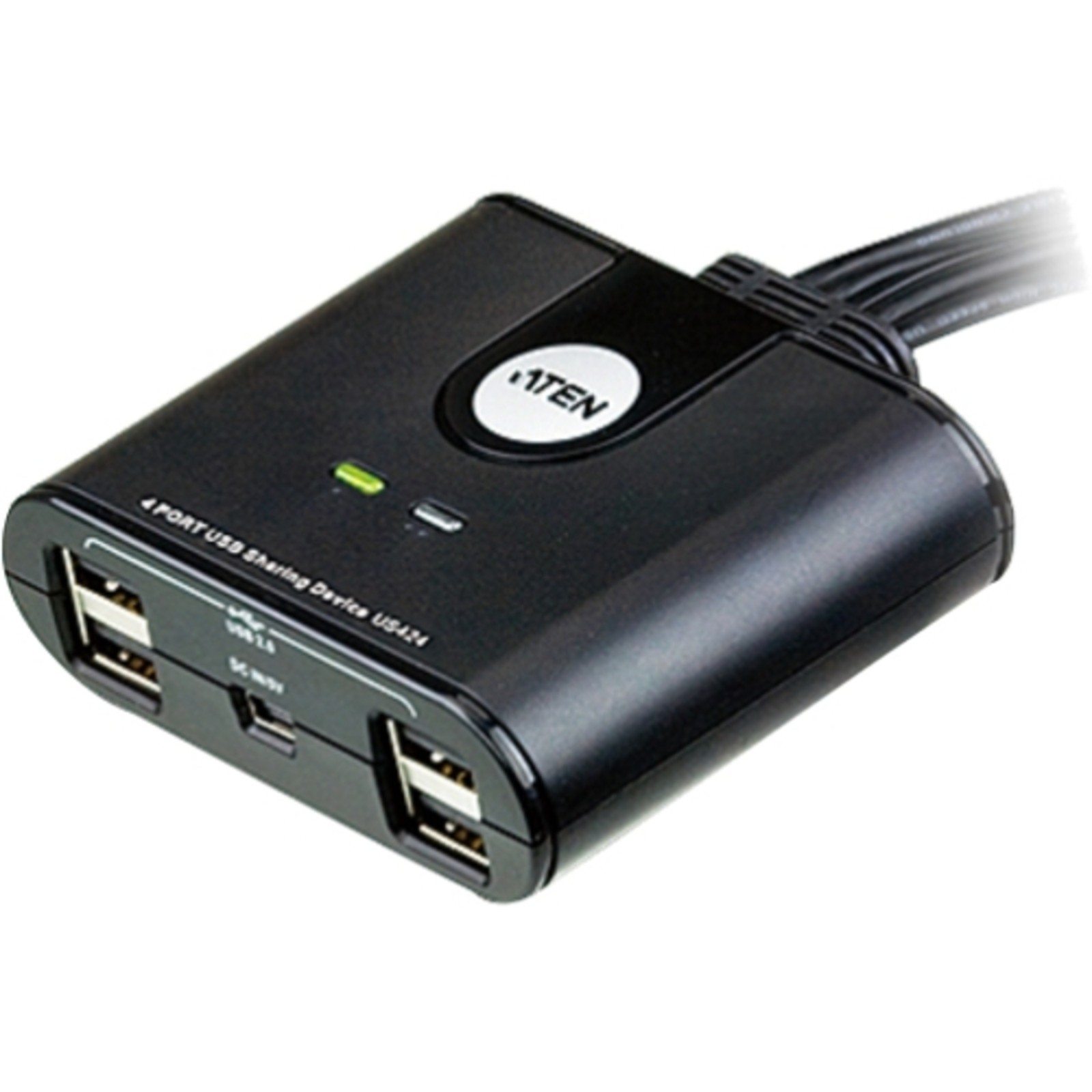 Aten - US424 - ATEN 4-Port USB Peripheral Sharing Device - USB - 480 MB/s -