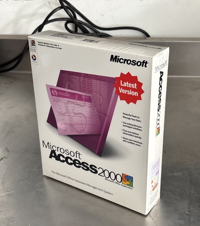 Microsoft Access 2000 Database Management System CD Rare Factory Sealed New 
