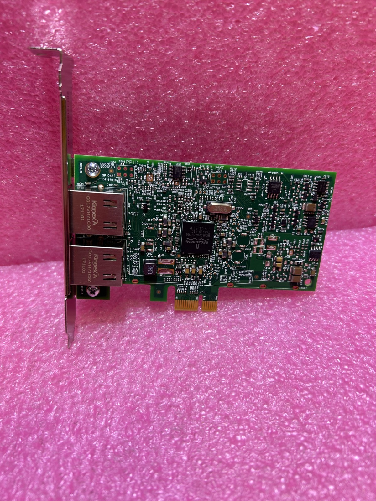 HP 616012-001 1GB 332T ETHERNET ADAPTER Long bracket