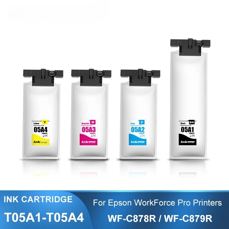 1pc T05A1 T05A4 Ink Cartridge With Pigment Ink For Epson WF-C878R WF-C879R