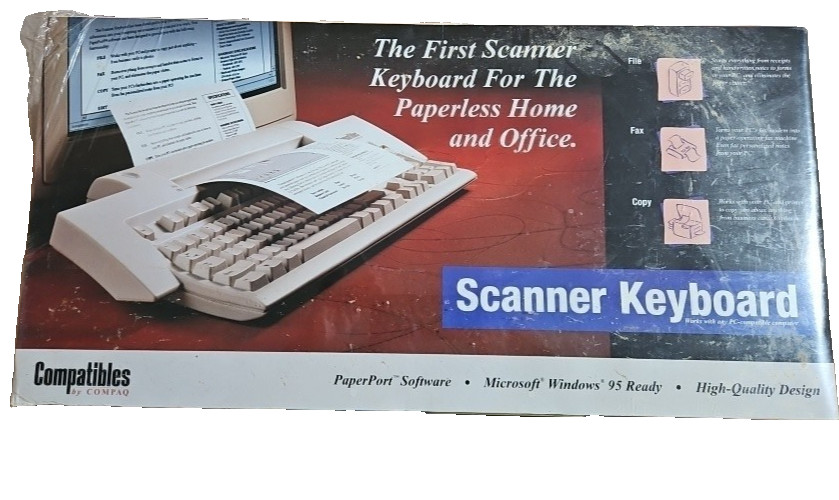 SEALED Compatibles By Compaq Scanner Keyboard Model Microsoft  High Quality