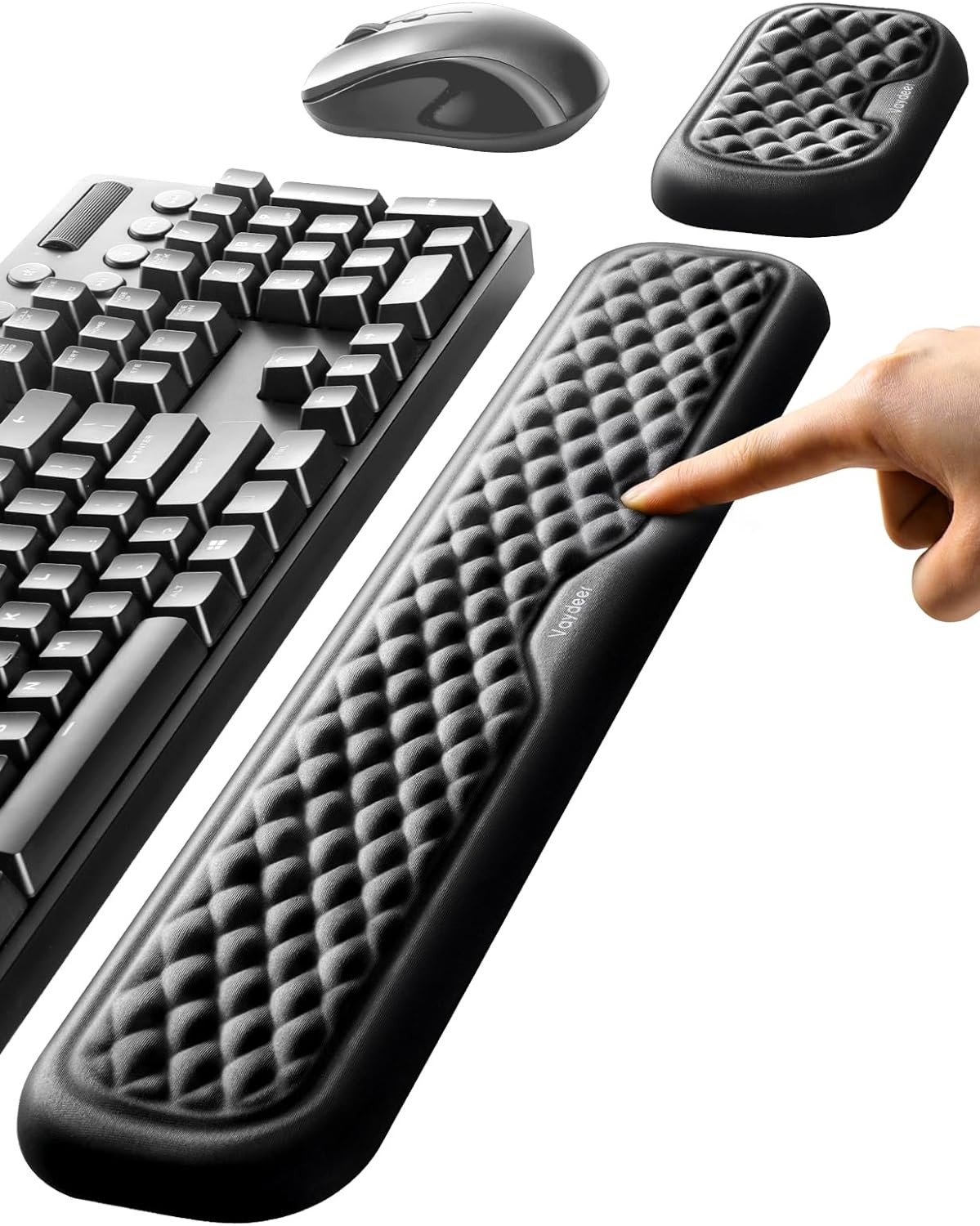 Wrist Rest for Keyboard and Mouse, Computer Ergonomic Wrist Support Pad, Soft Me