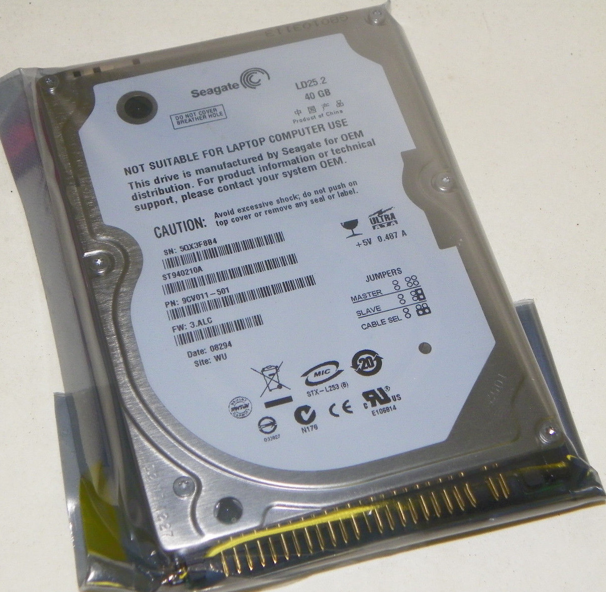 Seagate ST940210A 40GB IDE RPM 2.5" Ultra-small desktop Hard Drive