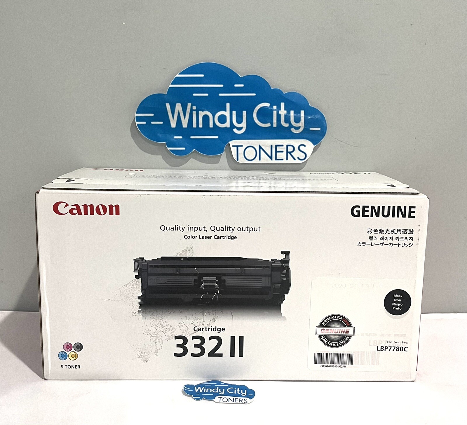 Canon 332II Toner Cartridge Black Laser High Yield 6264B012 for LBP7780C New