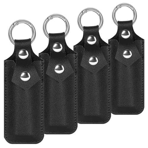 Genuine Leather USB Flash Drive Holder 2 Pack, Anti Lost Small 4 Pack