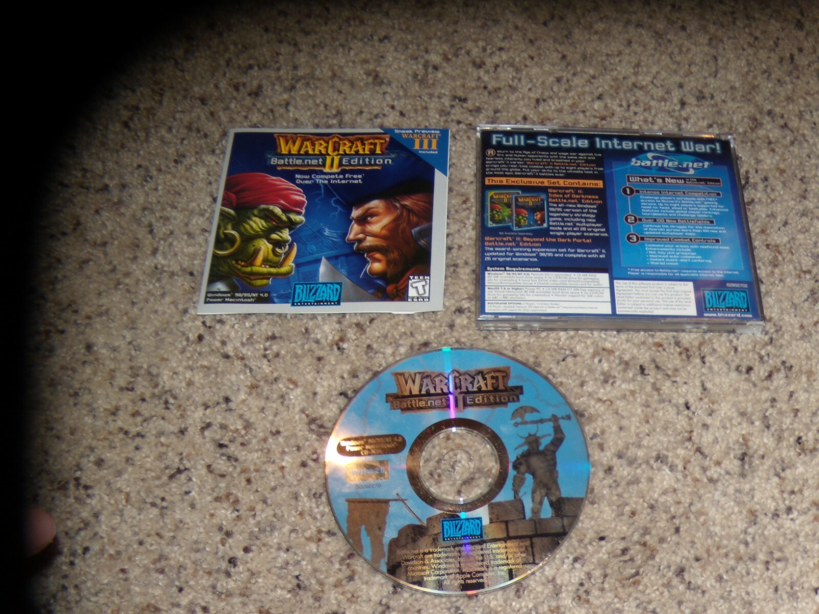 Warcraft II Battle.net Edition (PC, 1999) Game with key