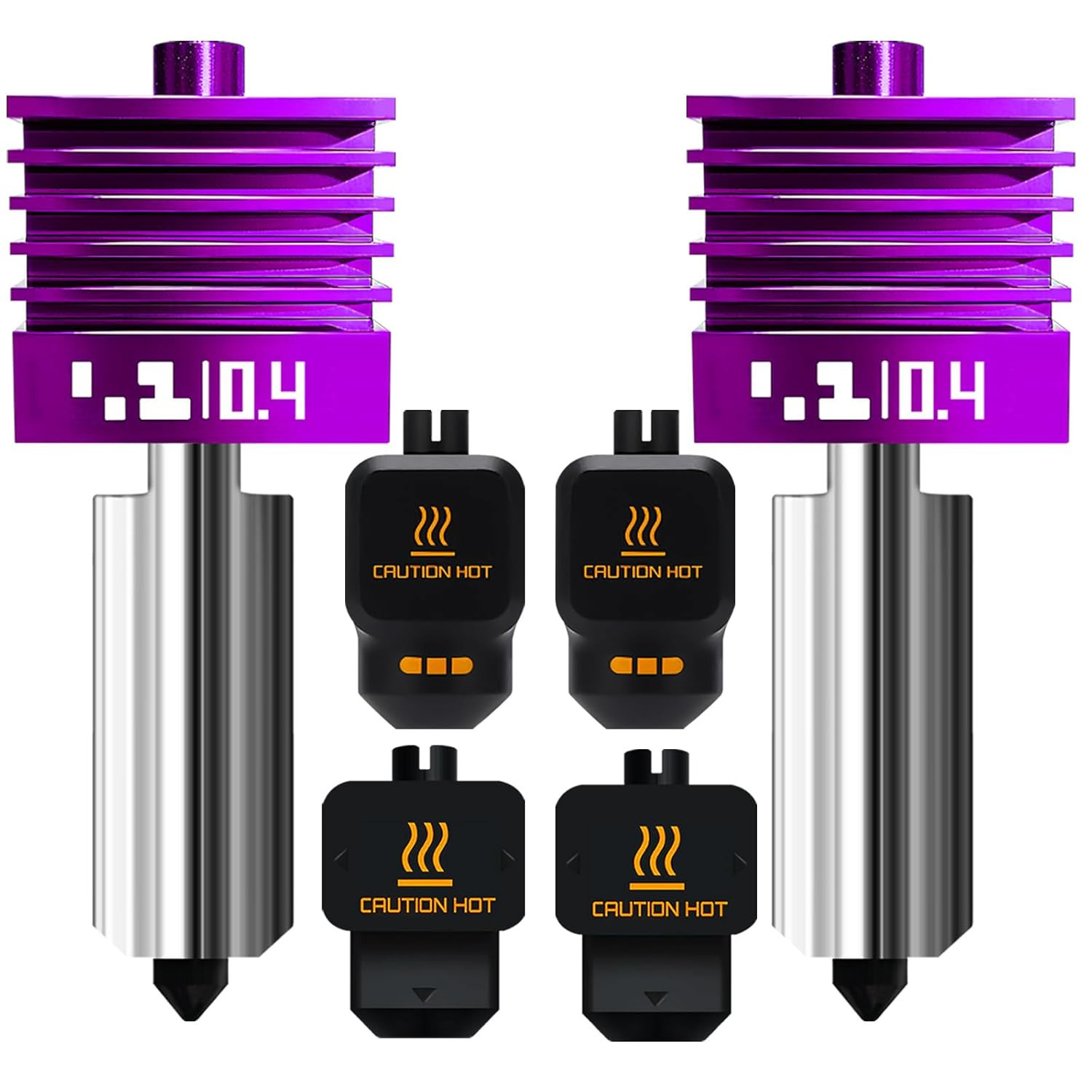 2PK MPVD Hotend 0.4Mm for Bambu Lab X2D/P2S H2/A1 Series Nozzle Upgrade Nano-Coa