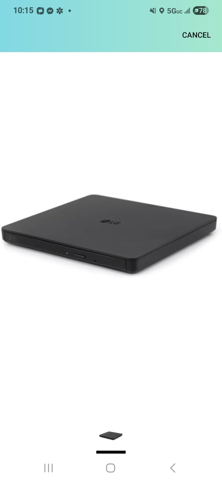 LG EX70 Ultra Slim Portable DVD Writer Windows/Mac (GP63EX70) T1