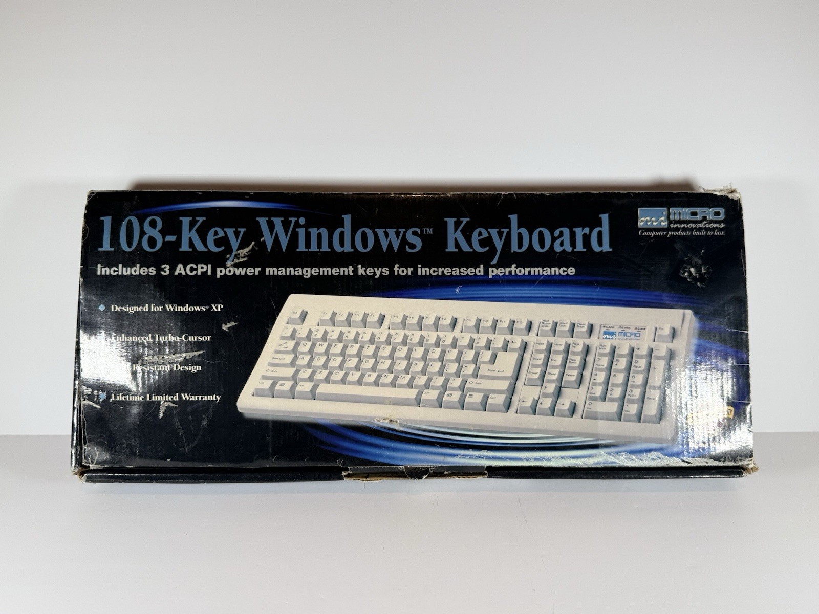 Micro Innovations KB400i Turbo-Trak PS/2 Wired Keyboard 108 Key Beige
