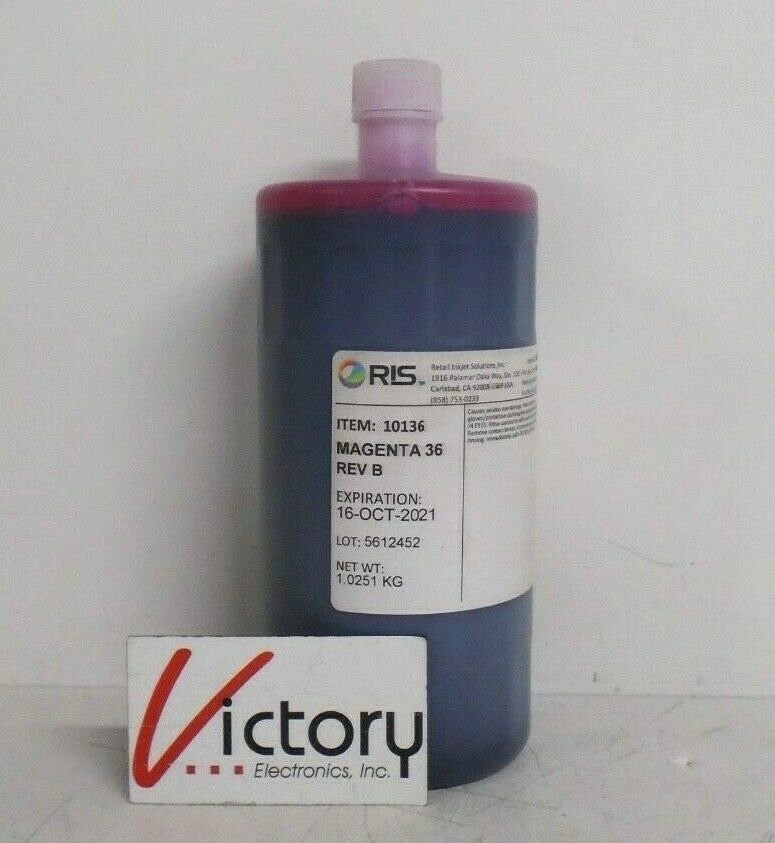 NIOB RIS Magenta 36 Ink Supply Cartridge | Magenta 36 Rev B | 10136 | 1.0251 KG 