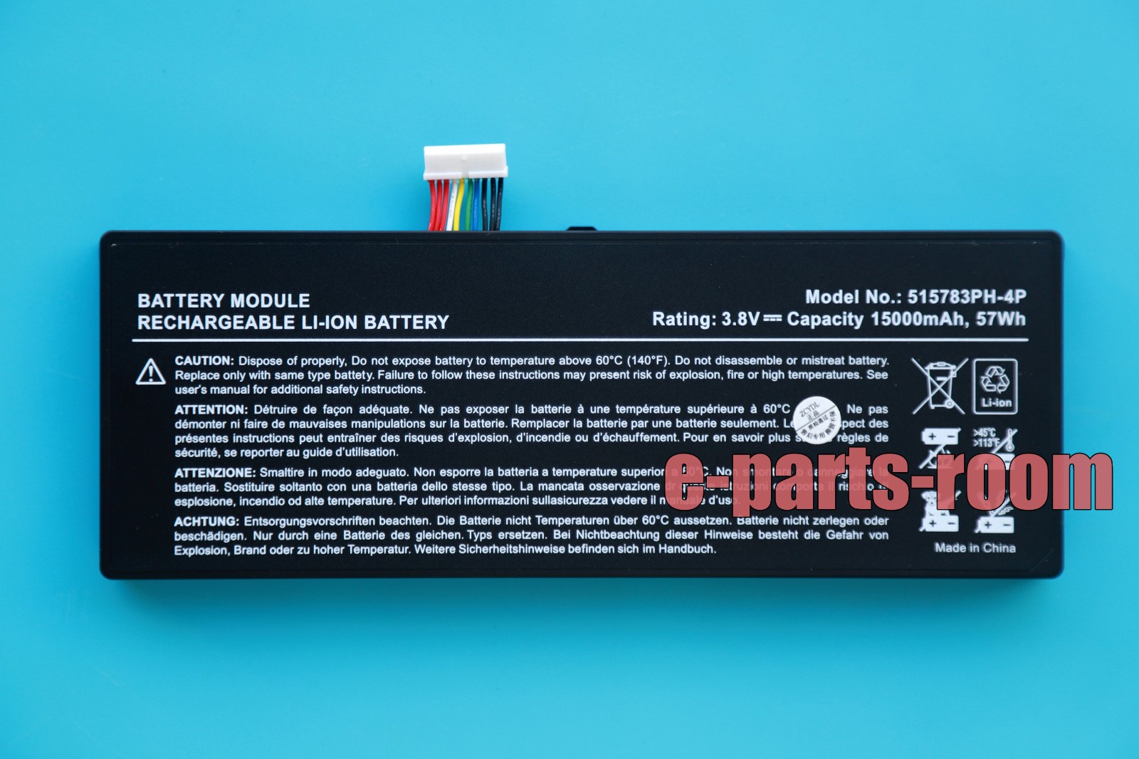 515783PH-4P New Original Battery for Autel MaxiCOM MK908 MK908P MaxiSys Pro
