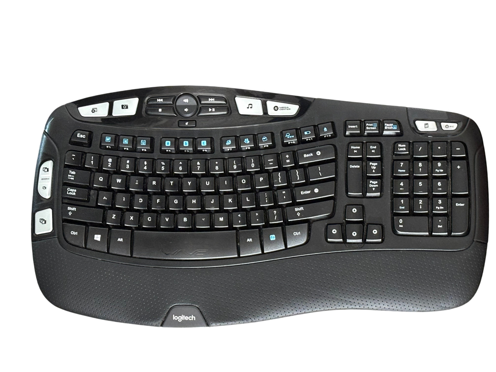 LOGITECH K350 Wireless Ergonomic Keyboard 920-004481 TURNS ON NO DONGLE