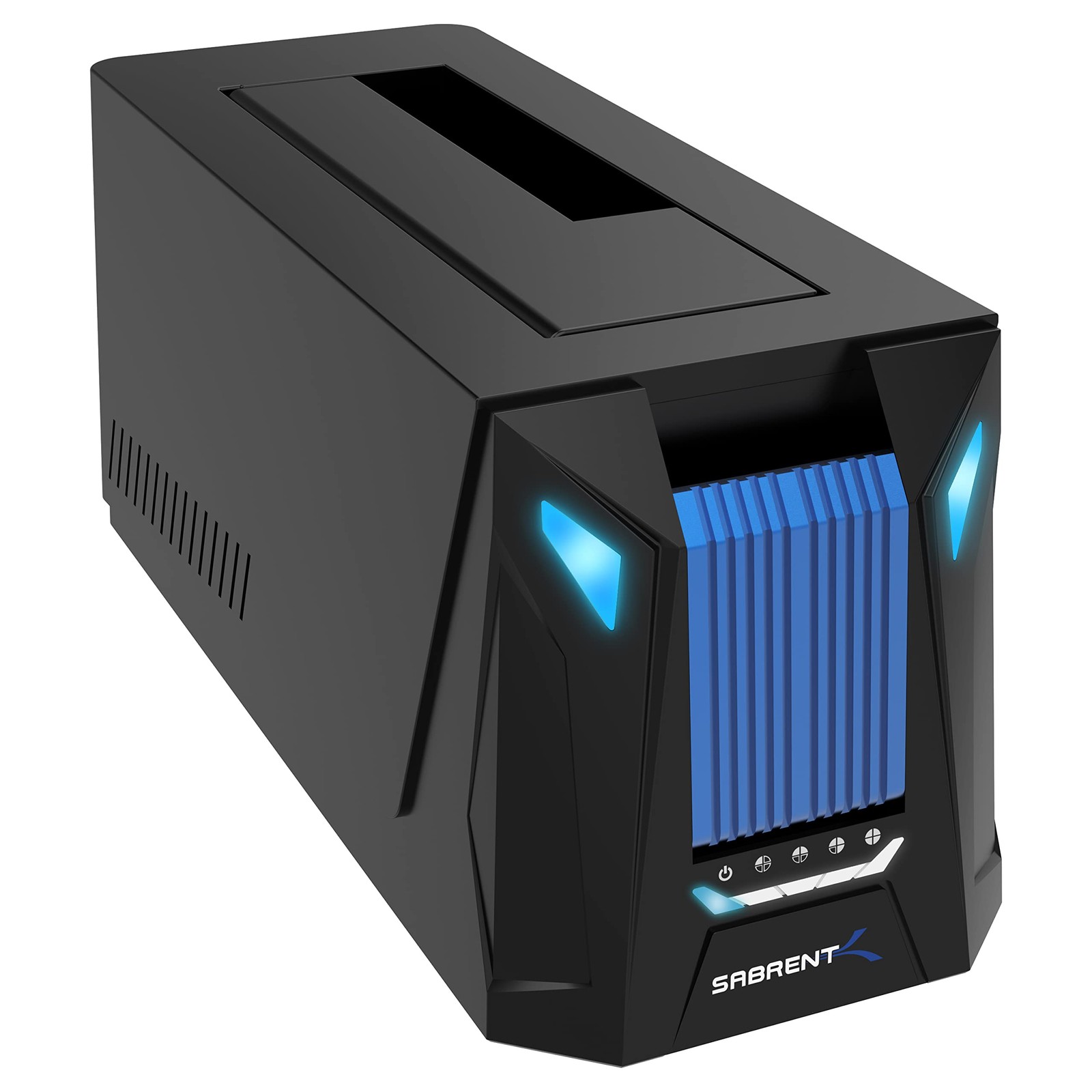 SABRENT USB-C M.2 NVMe & SATA SSD/HDD 2-Bay + Dock – USB-C, Black