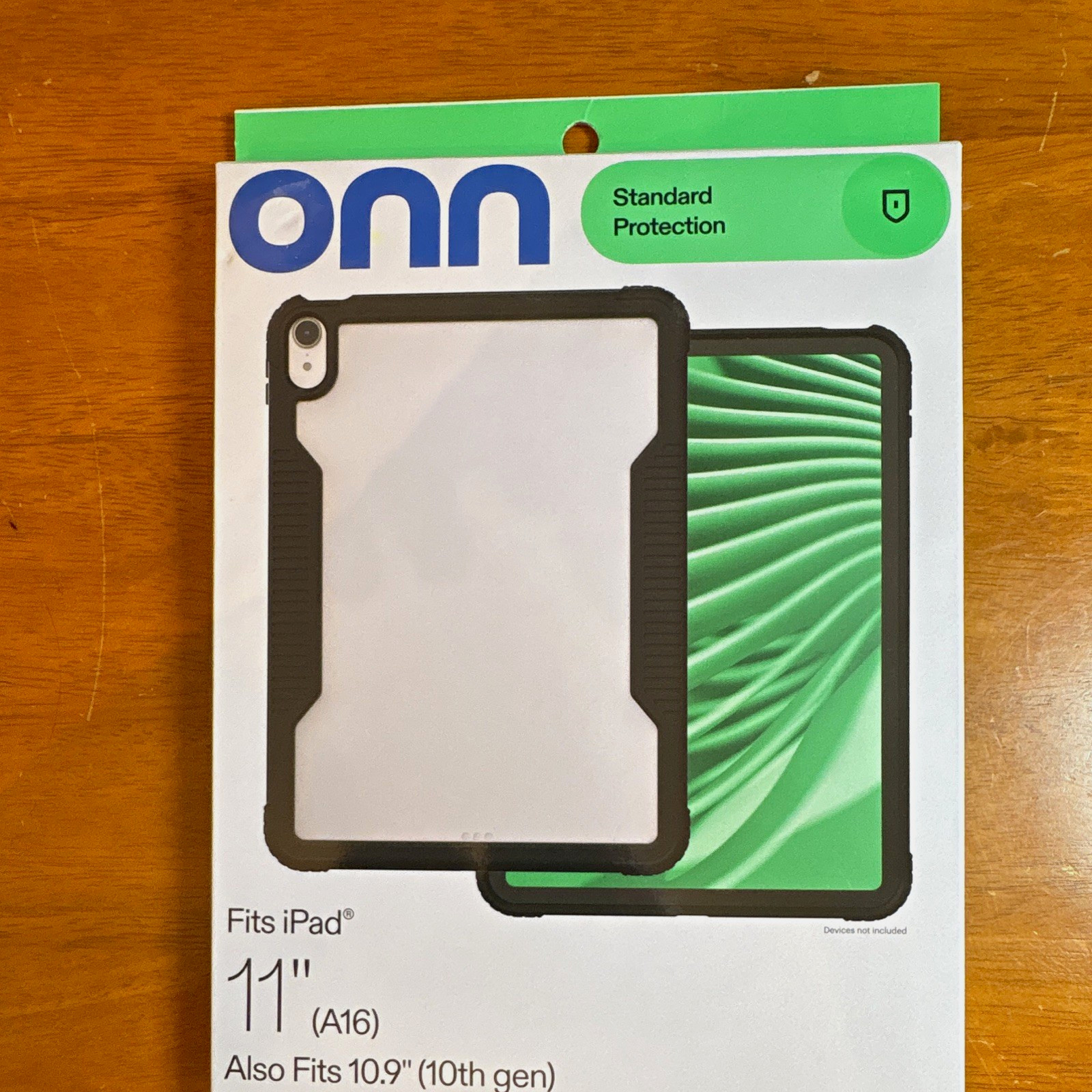 ONN Slim Rugged Tablet Case for iPad 11 (A16)/10.9 (10th) Drop 6ft Black
