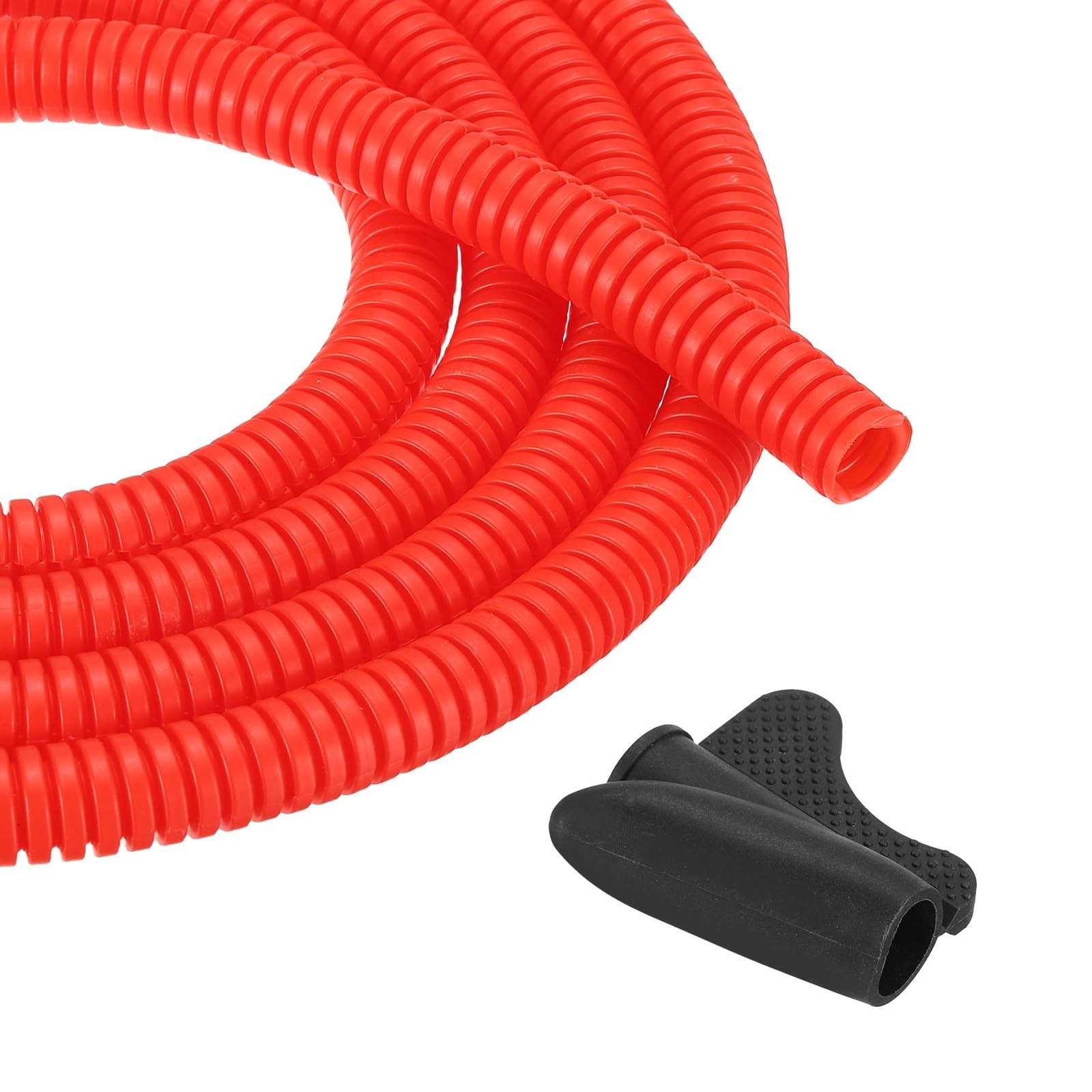MECCANIXITY 1/4 Inch 10ft Split Wire Loom Tubing, Flexible Cord Protectors wi...