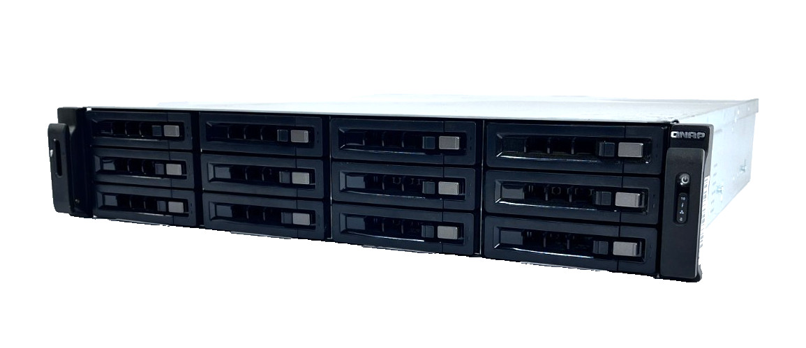 QNAP TVS-EC1280U-SAS-RP 12-Bay 2U Rackmount NAS Dual PSU No HDD *New No Box*