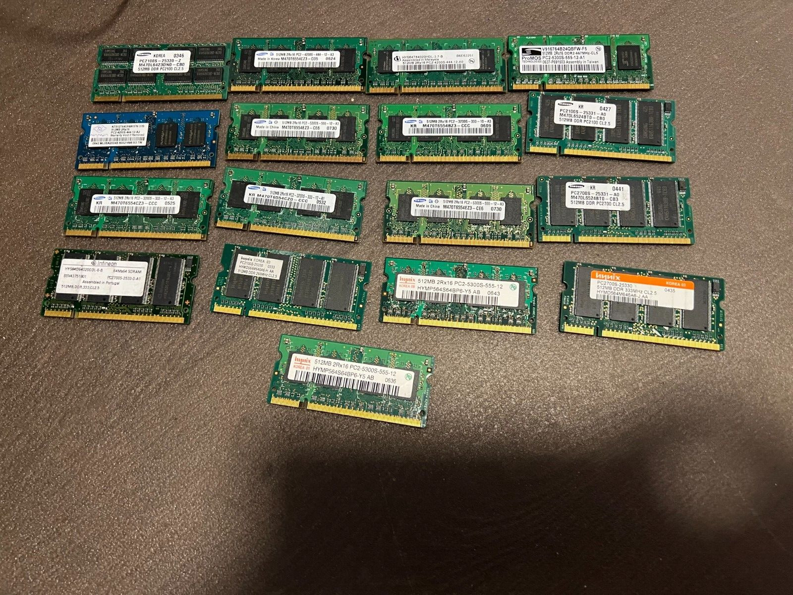 512MB PC2700 DDR 333Mhz CL2.5 Laptop Memory. 512MB 2Rx16 PC2-4200S-444-12 DDR2 L