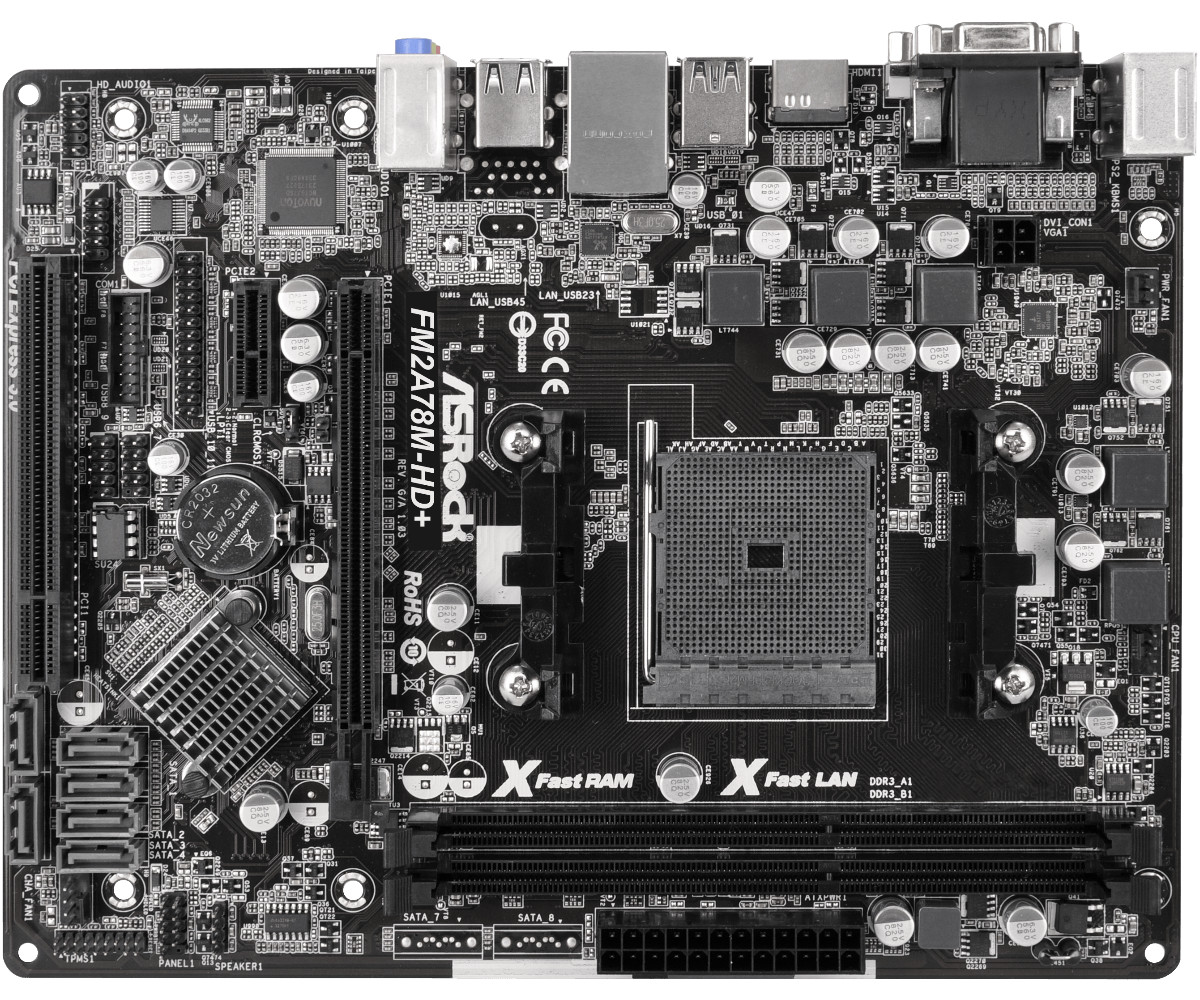 For ASROCK FM2A78M-HD+ Motherboard Socket FM2/FM2+ DDR3 Mainboard