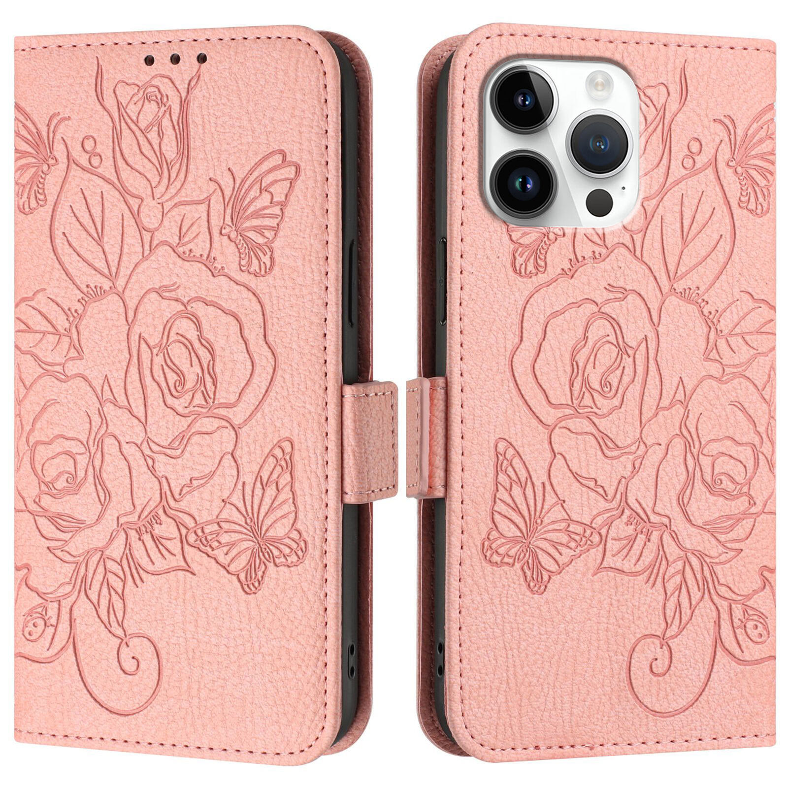 Flip Leather Rose Wallet Cover Case For S26 S25 S24 S23 S22 S21 S20 Note 20