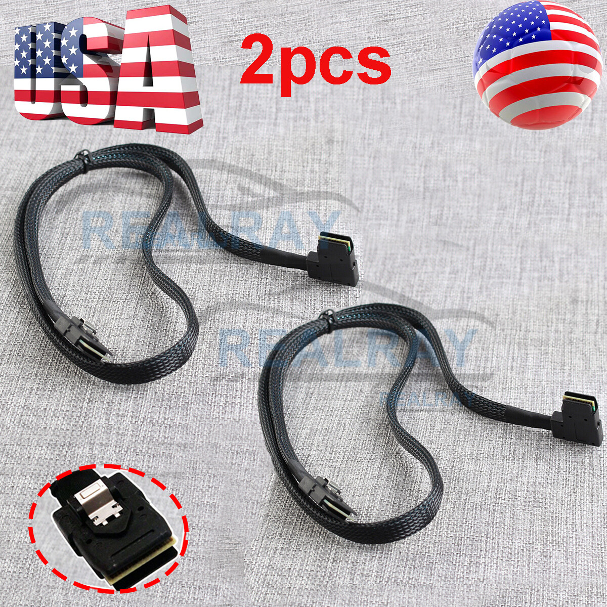 2pcs New H700 SAS-A SAS-B SATA Cable for Dell POWEREDGE R610 R710 M246M 0M246M