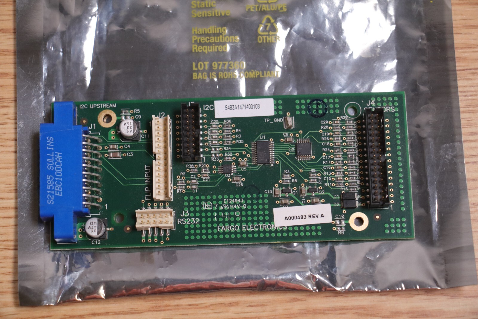 Fargo Universal Card Printer PCB Flip Station Interface Board +I/O A000483
