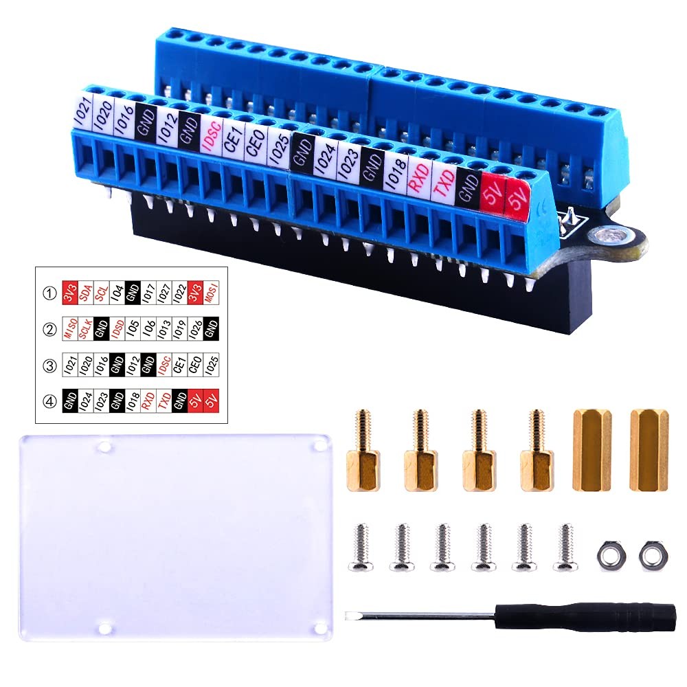 Micro GPIO Terminal Block Breakout Board Module Raspberry Pi 4B/3B+/Zero