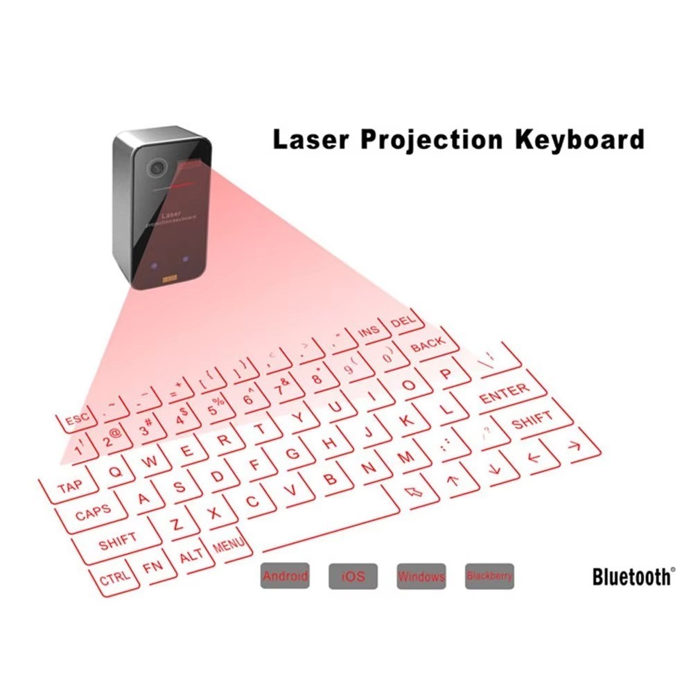 Portable Bluetooth Laser Keyboard Wireless Virtual Projection Keyboard for PC Ph