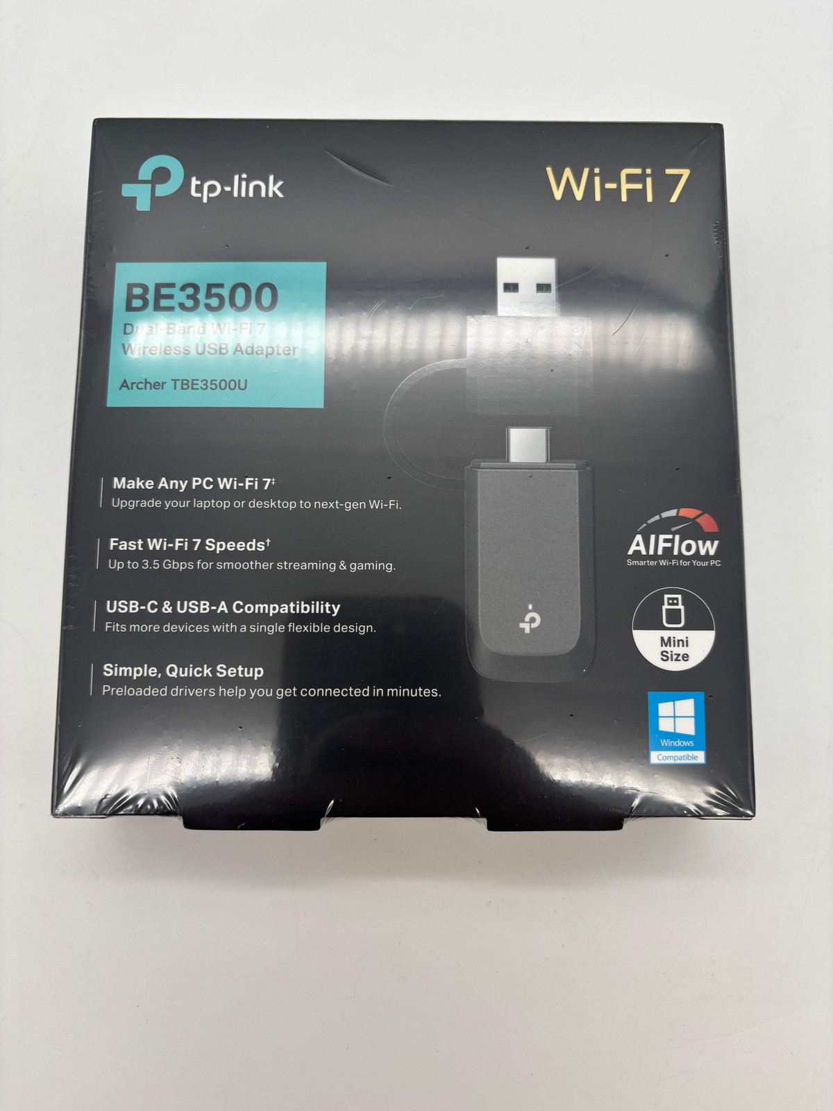 TP-Link BE3500 Black Computer Accessory New In Box