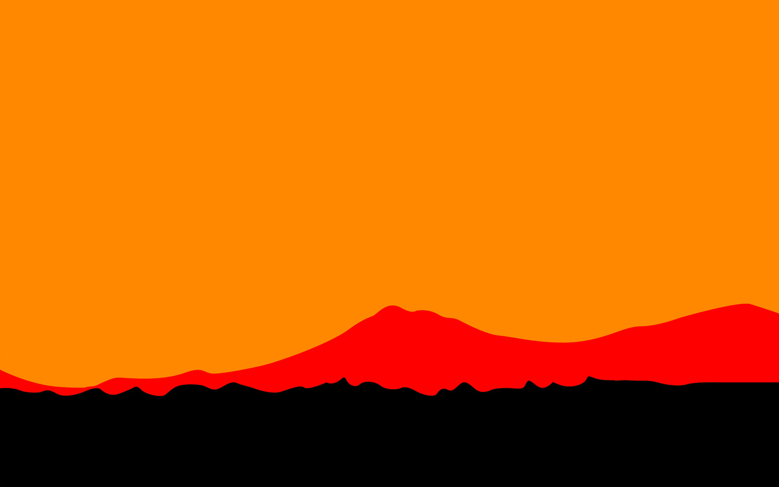 Landscape sunset art orange minimalism Custom Gaming Mat Desk