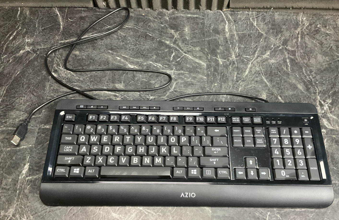 Azio Large Print Keyboard KB505U ✅❤️️✅❤️✅❤️️✅❤️ OPEN BOX ✅❤️️✅❤️✅❤️️✅❤️