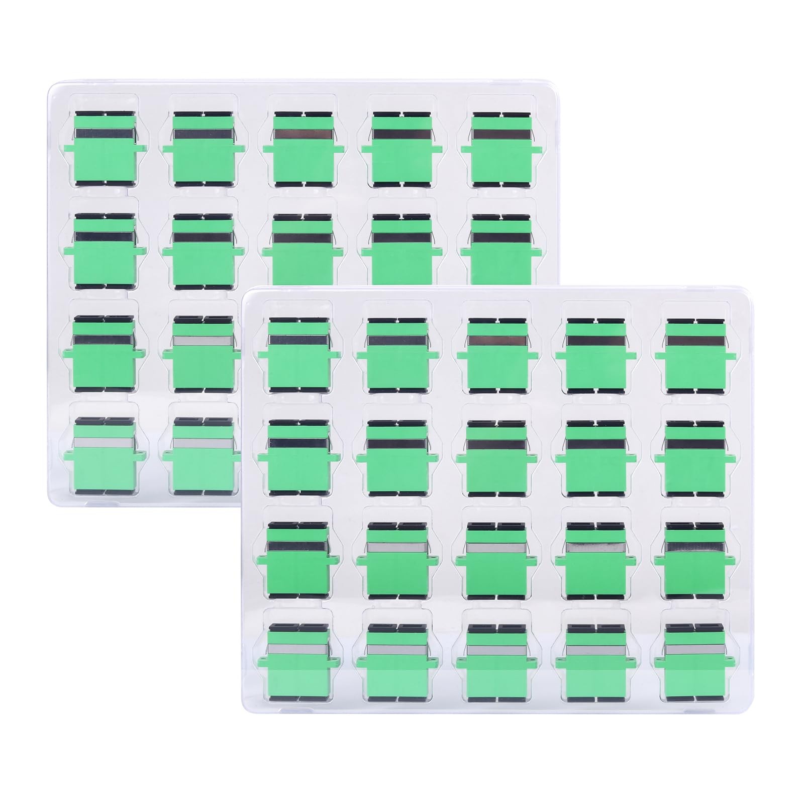 40 PCS SCAPC Fiber Optic Coupler SC Female To Duplex Singlemode Adapter
