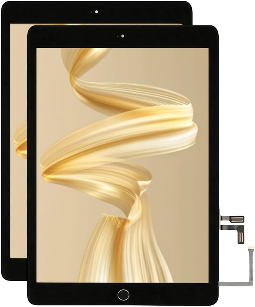 For iPad 5 Gen Screen Replacement A1822 A1823 2017 Digitizer Home ButtonM Black