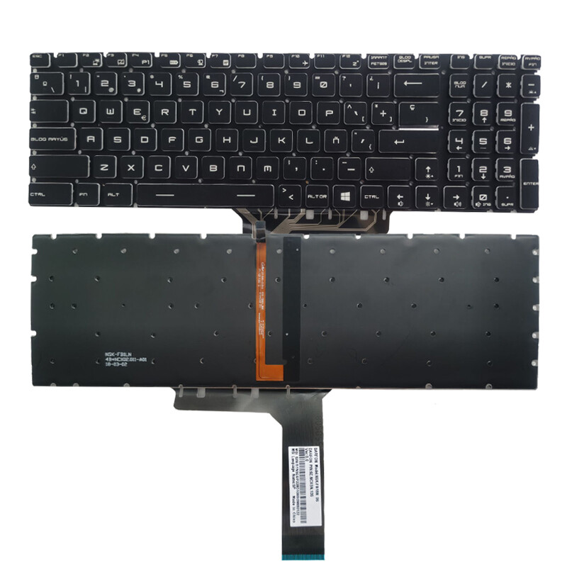 Latin Spanish Keyboard NEW for MSI MS-1781 MS-1782 MS-1783 MS-1785 MS-1795