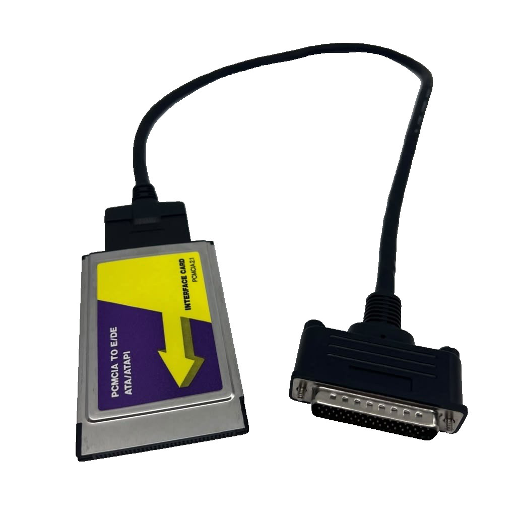 Vintage PCMCIA 2.1 E/IDE ATA/ATAPI Interface Card Adapter w/ Cable