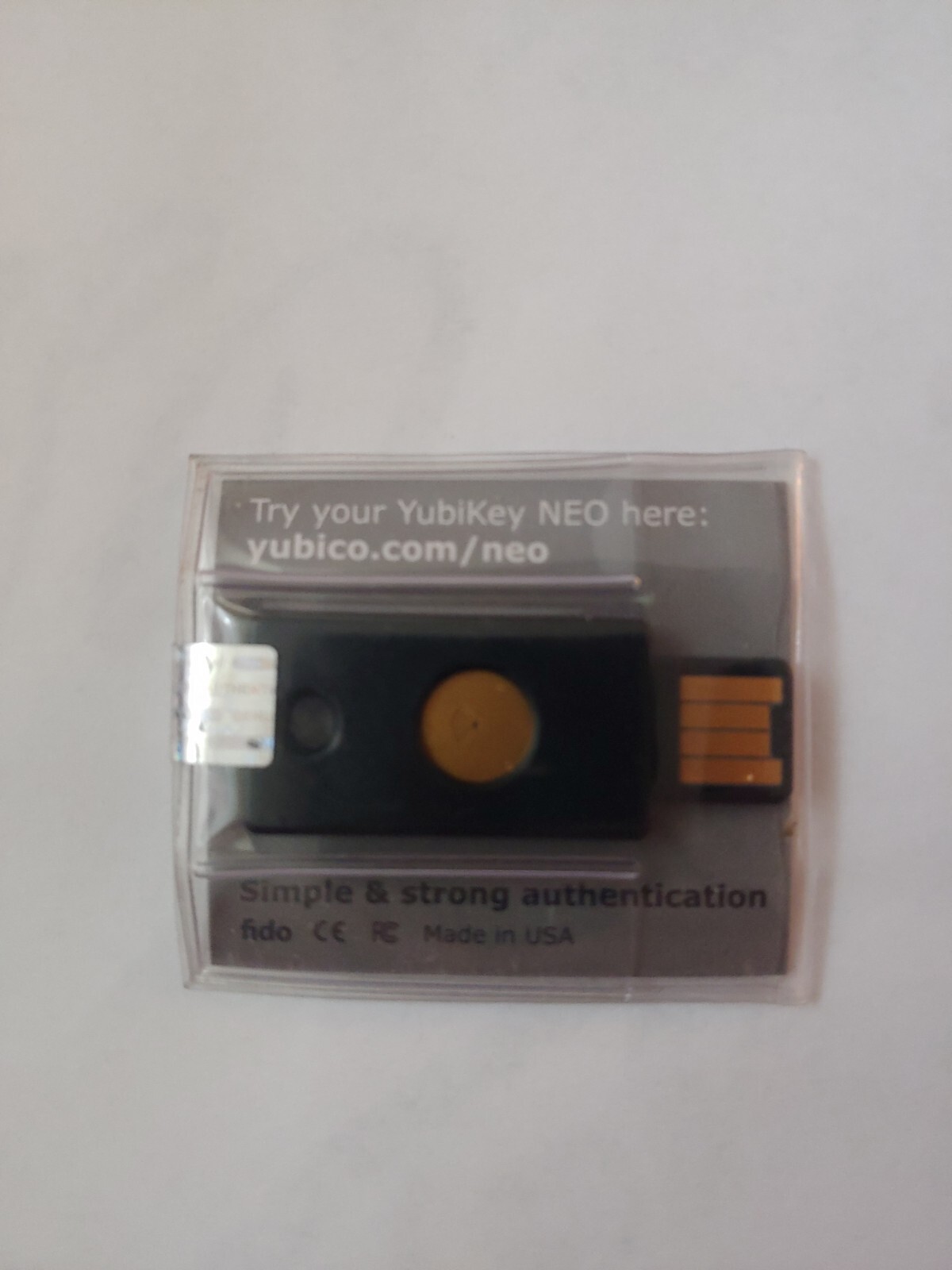 Yubico YubiKey NEO. Try your Yubikey neo here. Simple strong authentication (O4)