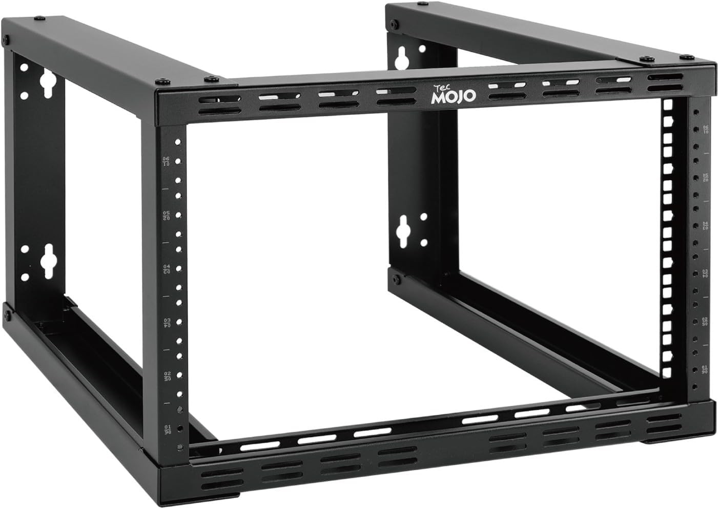 Tecmojo 6U Fixed Wall Mount Network Rack 15.8inch Depth 6U/15.8 Depth, Black 