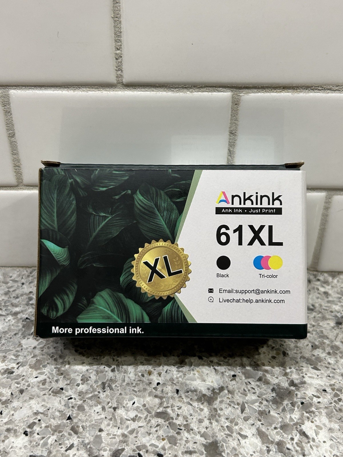 NIB Ankink 61XL Ink Cartridges Combo Pack Replacement for HP 61 XL Black/Color