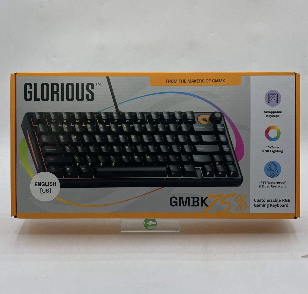 New Glorious GMBK 75% Customizable RGB Gaming Keyboard GLO-GMBK75-BLK-US