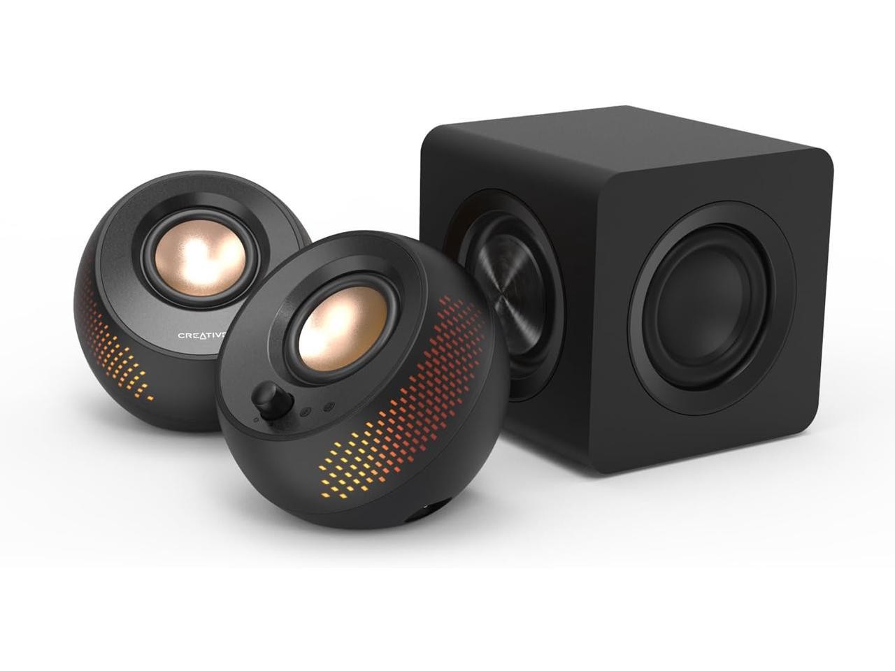 Creative Labs Pebble X Plus 2.1 USB-C Desktop Speakers with Subwoofer, Bluetooth