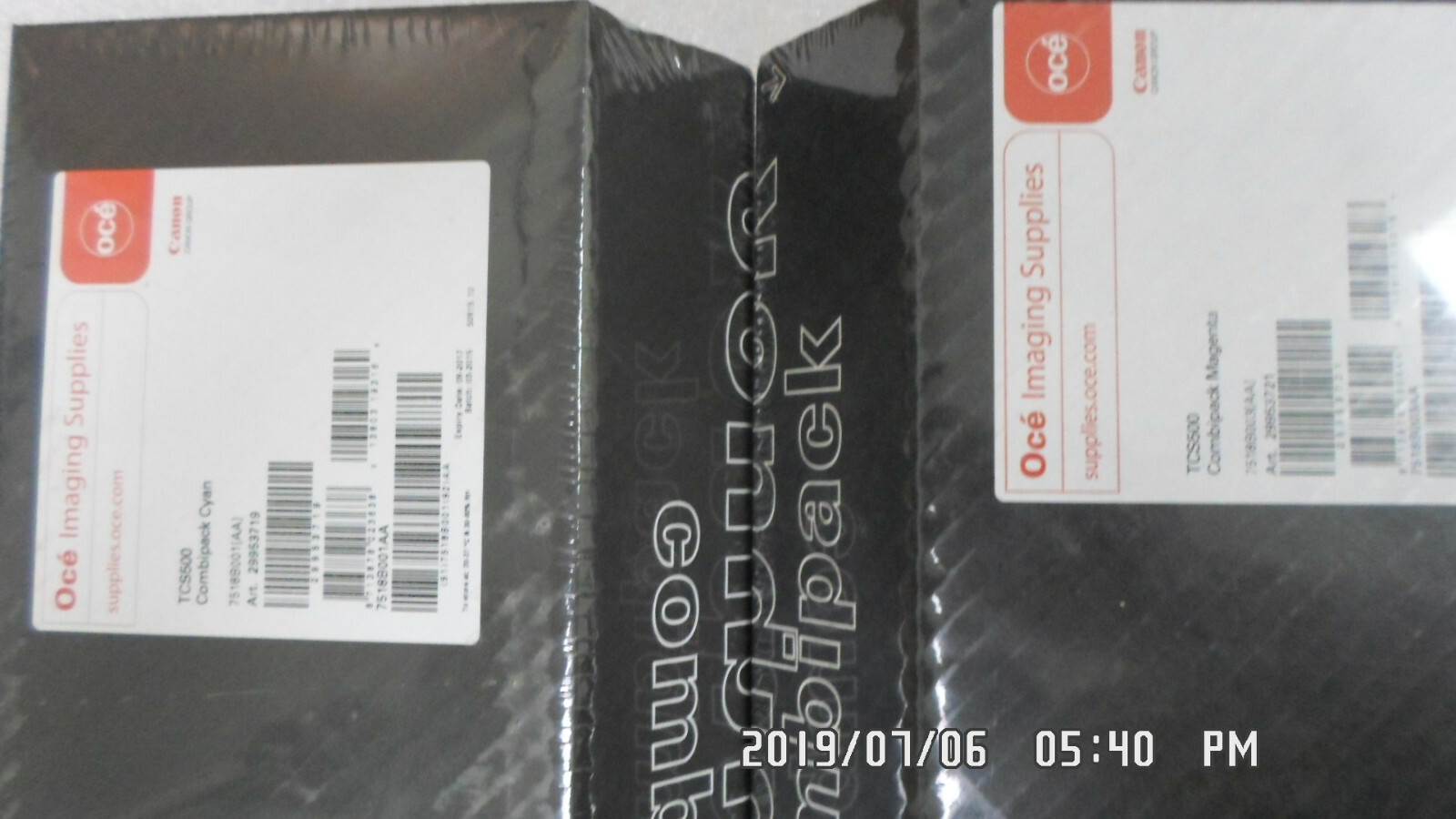 Set of 2 Genuine OCE TCS500  Combipack 29953719 & 29953721
