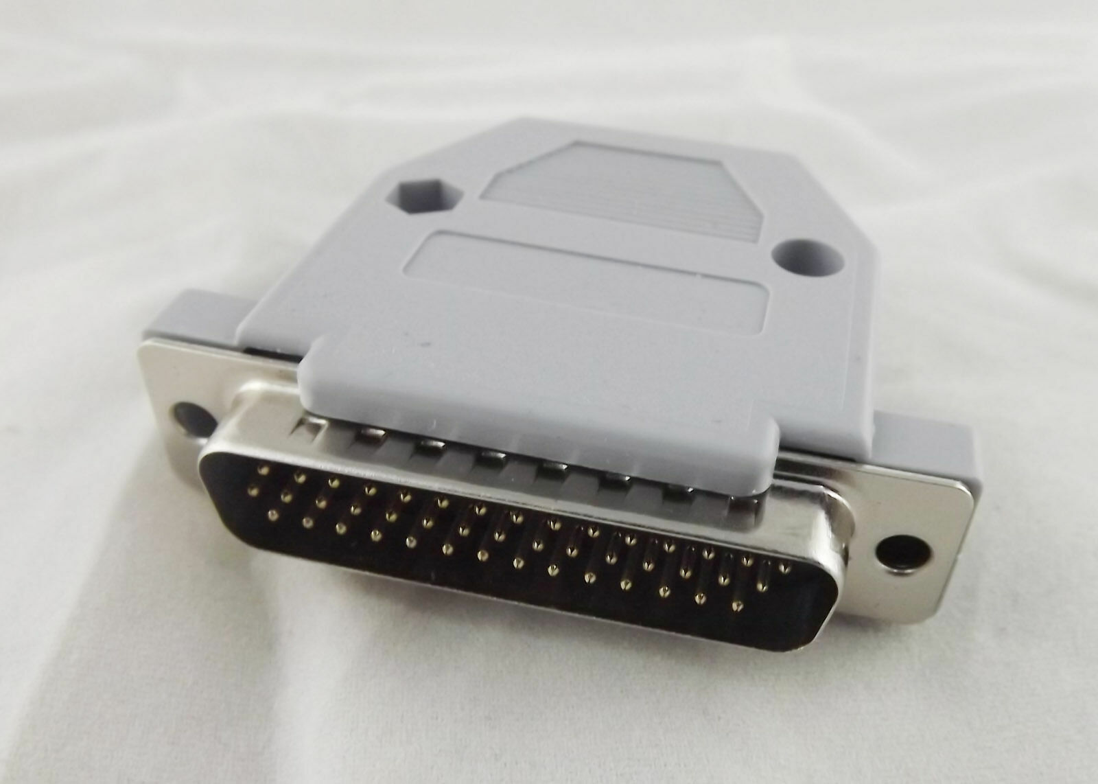 10pcs D-SUB Connector Grey Plastic Hood Cover Backshell DB44 Male 44 Pin 3 Rows