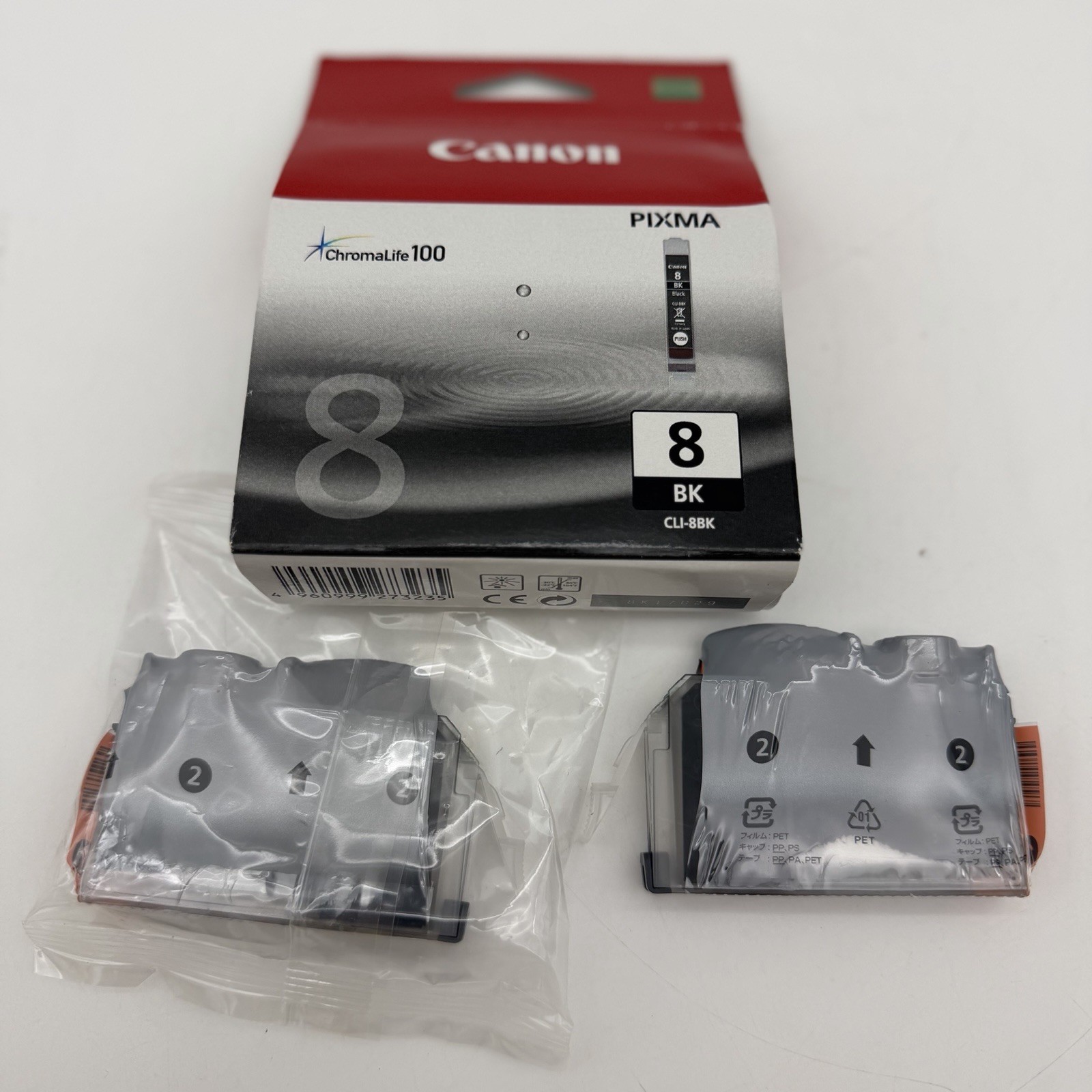 3x GENUINE Canon CLI-8 Black Ink Cartridge for PIXMA iP3300 iP3500 iP4200 MP500