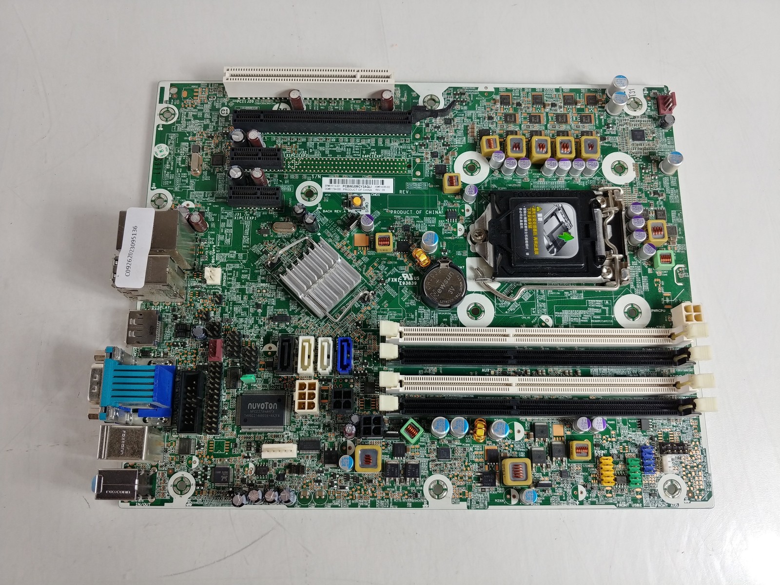 HP 6200 Pro SFF LGA 1155 DDR3 SDRAM Desktop Motherboard 614036-002